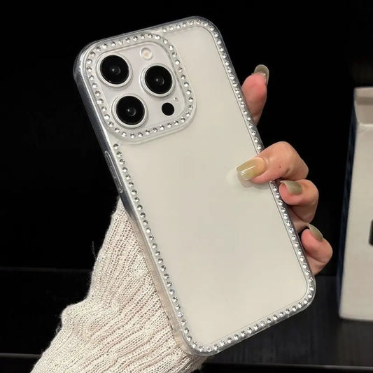 Luxury Clear TPU Diamond Case – Shockproof Transparent Phone Cover