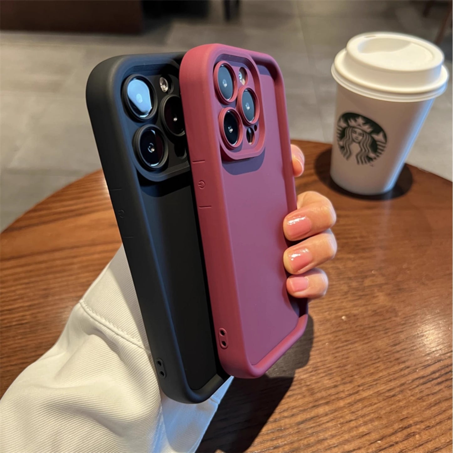 Dopamine Color TPU Soft Phone Case Suitable for Iphone Models 11 to 16 – Full Protection & Anti-Slip Korean Minimalist Style