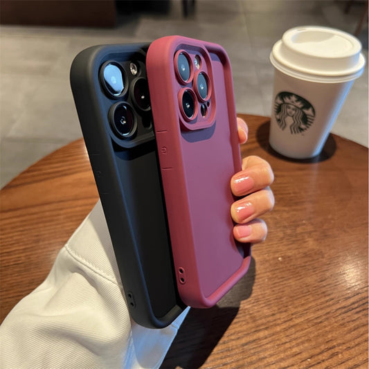 Dopamine Color TPU Soft Phone Case Suitable for Iphone Models 11 to 16 – Full Protection & Anti-Slip Korean Minimalist Style