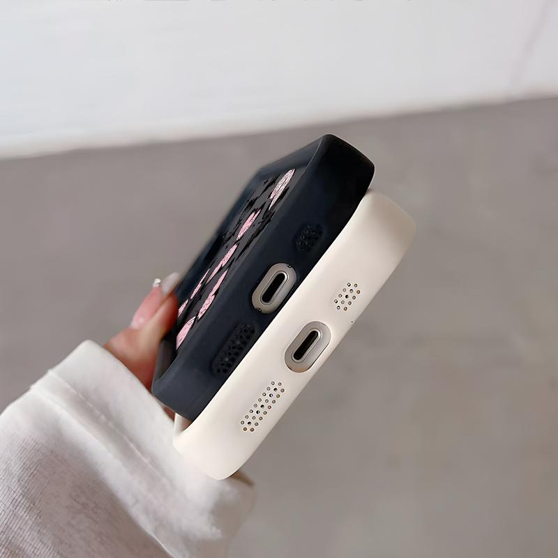 Stylish Butterfly Phone Case – Soft TPU Full Protective Cover, Shockproof, Anti-Slip, No Fingerprints, Black & White Couple Design