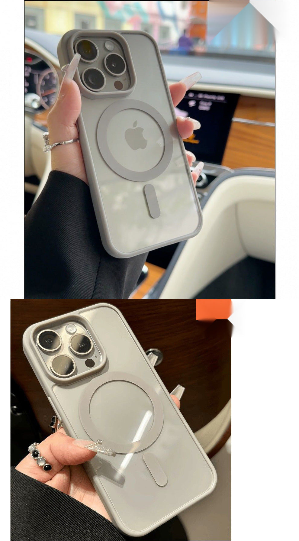 MagSafe Clear Acrylic Magnetic Case for iPhone – Anti-Yellowing, 1800GS Strong Magnet, Slim Fit