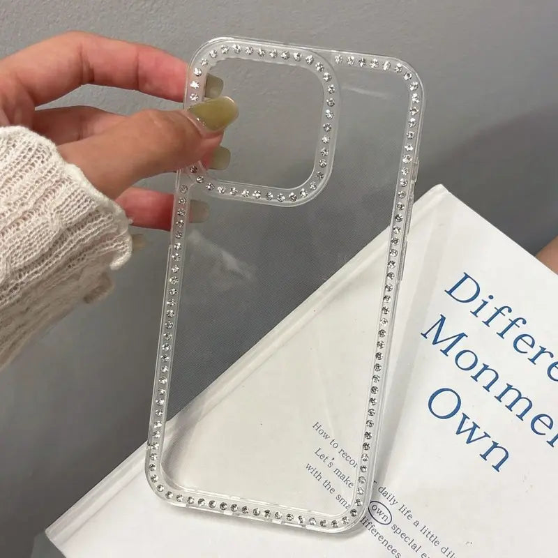 Luxury Clear TPU Diamond Case – Shockproof Transparent Phone Cover